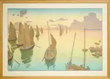 Le coucher du soleil by Henri Rivière, 1899, Lithographie en couleurs Épreuve issue de la série "Les Aspects de la Nature", planche n°1, sold May 2023