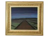 La route vers la mer à Groenendijk by Léon Spilliaert, 1925, Aquarelle, gouache et caséine sur papier, sold May 2023