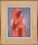 Composition géométrique by Jean Cuillerat, Pastel, sold Oct 2024