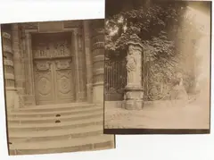 Porte de l’église Saint-Etienne-du-Mont, portail de Marly la Machine, Paris, c. 1900 2 by Eugène Atget, Photographie :, sold May 2026