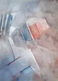 Composition sans titre by Béatus Zumstein, 1960, Aquarelle sur carton souple signée et datée en bas à droite, sold May 2020