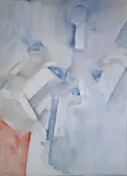 Composition sans titre by Béatus Zumstein, 1960, Aquarelle sur carton souple signée et datée en bas à gauche, sold May 2020