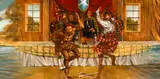 Untitled (Sword Dance) (#00496) by Kuba Bryzgalski, oil on canvas, sold Feb 2026