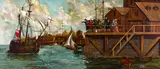 Untitled (Nonsuch Returning to London) (#00491) by Kuba Bryzgalski, oil on canvas, sold Feb 2026