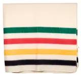HBC Blanket, acrylic, multistripe (00345) by Hudson's Bay Company, HBC Blanket, acrylic, multistripe (00345), sold Jan 2026