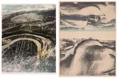 Rock Arc, Pre Cambrian Forms / Winter Forms, Northern Image Series (00176 / 00195) by Ed Bartram, colour etching on paper, sold Jan 2026