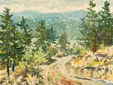 Overcast, Okanagan Valley (00205) by Greg Helm, oil on board, sold Jan 2026