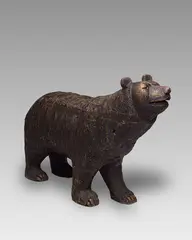 (VAN) Wood Carving of Bear (594) by unknown Artist, wood sculpture, sold Jan 2026