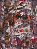 Nouvelles impressions 49 by Jean Paul Riopelle, oil on canvas, sold Nov 2025