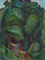 Dancing Forest by Emily Carr, oil on canvas, sold Nov 2025
