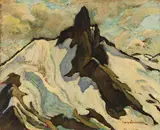 Black Tusk by Jock Macdonald, 1934, oil on board, sold Nov 2025