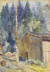 Cape Mudge by Emily Carr, 1909, watercolour on paper, sold Nov 2025