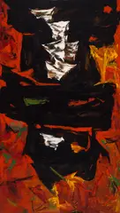 Les entrailles de Prométhée by Rita Letendre, 1961, oil on canvas, sold Nov 2025