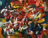 Sans titre by Jean Paul Riopelle, 1949, oil on canvas, sold Nov 2025
