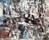 Sans titre by Jean Paul Riopelle, 1957, oil on canvas, sold Nov 2025