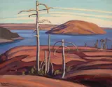 Lake Superior (Blondin Island and Peninsula Hill) by Lawren Harris, oil on board, sold May 2025