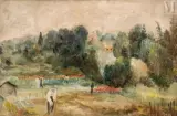 Jardinier à Fontenay-aux-Roses by Wladyslaw Alojsy Jahl, Huile sur toile, sold Nov 2022