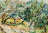 Paysage de Provence by Serge Fotinsky, Huile sur toile, sold Nov 2022