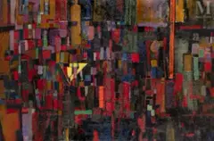 Composition by Jean Cortot, Huile sur toile, sold Nov 2022