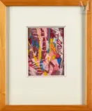 Composition by André Lanskoy, Gouache sur papier, sold Nov 2022
