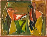 Sans titre by Geer van Velde, Gouache sur papier, sold Nov 2022