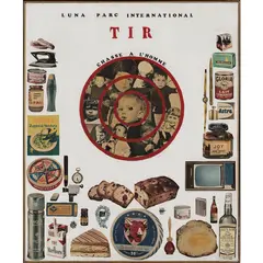 Luna Parc International by Chryssa Romanou, 1965, Collage sur toile, sold May 2017