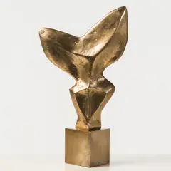 Dans l'espace by Yerassimos Sklavos, Bronze à patine dorée, sold May 2017