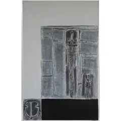 Composition by Yiannis Maltezos, 1964, Huile sur toile, sold May 2017