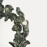 Flore by Elizabeth Garouste, Résine peinte et feuille d'or blanc, sold Apr 2017