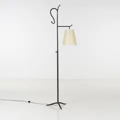 et Mattia Bonetti (né en 1951) by Elizabeth Garouste, Bois laqué, bronze argenté et tissu d'origine, sold Apr 2017