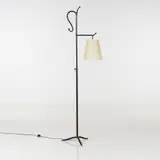 et Mattia Bonetti (né en 1951) by Elizabeth Garouste, Bois laqué, bronze argenté et tissu d'origine, sold Apr 2017