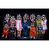 Watching by Yassine Balbzioui, 2016, Huile sur lin, sold Apr 2017