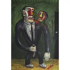 Blood Brothers by Norman Catherine, 2001, Acrylique sur toile, sold Apr 2017