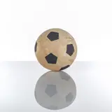 Le ballon de foot : African Democracy by Barthélémy Toguo, 2017, Bois d'érable, sold Apr 2017