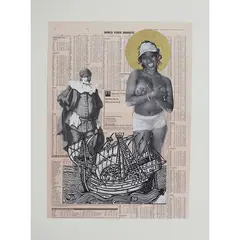 Carnival II by Godfried Donkor, 2003, Collage sur papier, sold Apr 2017