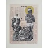Carnival II by Godfried Donkor, 2003, Collage sur papier, sold Apr 2017