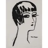 Les cheveux courts -1926 by Kees van Dongen, Lithographie en noir sur Chine,, sold Apr 2017