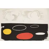 Le ciel et la terre - circa 1970 by Alexander Calder, Lithographie en couleurs, épreuve HC signée, sold Apr 2017