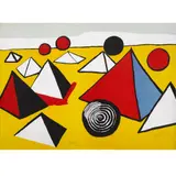 Pyramides - circa 1970 by Alexander Calder, Lithographie en couleurs, sur japon nacré,, sold Apr 2017