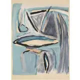 Composition - circa 1970 by Bram van Velde, Lithographie en couleurs, épreuve d'atiste, sold Apr 2017