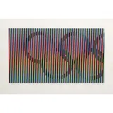 Jeux Olympiques - 1992 by Carlos Cruz-Diez, Sérigraphie en couleurs, signée, datée "92 "et, sold Apr 2017