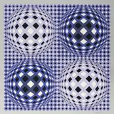 Composition cinétique - circa 1980 by Victor Vasarely, Sérigraphie en couleurs à dominante violet,, sold Apr 2017