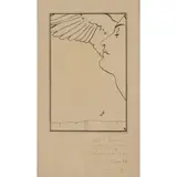 Une tête ailée by Fernand Khnopf, 1911, Encre sur papier, sold Mar 2017