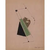 Composition Madi by Carmelo Arden Quin, 1958, Collage et encre sur papier calque, sold Mar 2017