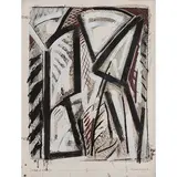 Extraits de l'hiver XI by Gérard Titus-Carmel, 1990, Fusain, sanguine et acrylique sur papier, sold Mar 2017
