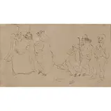 Scène de bordel by Jules Pascin, Encre sur papier, sold Mar 2017