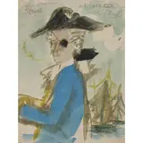 Lord Nelson by Cecil Beaton, Aquarelle sur papier, sold Mar 2017
