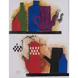 Sans titre by Claude Gilli, Technique mixte et collage sur papier, sold Mar 2017