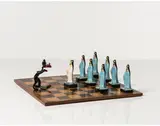 Série Veneza - Xeque Mate by Nelson Leirner, 1999, Plâtre et bois, sold Mar 2017