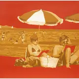 Entre ciel et terre by Gérard Fromanger, 1974, Huile sur toile, sold Mar 2017